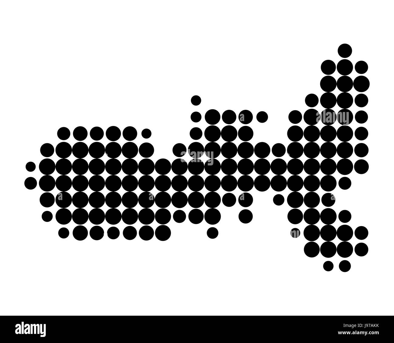 Mappa di Isola d'elba Foto Stock