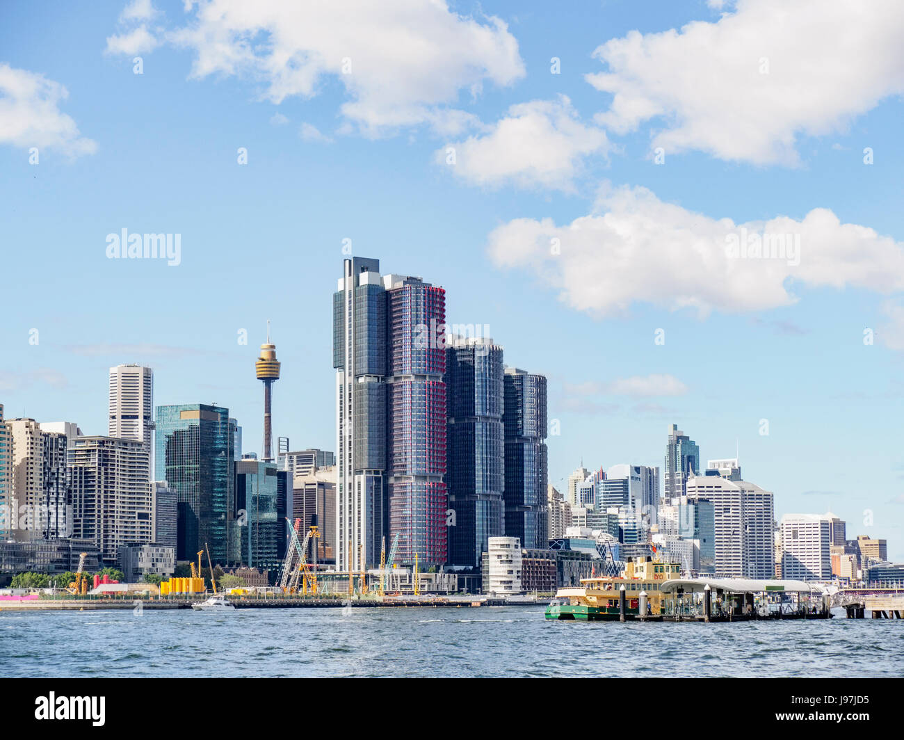 Australia, Nuovo Galles del Sud, Sydney, skyline della città con grattacieli Foto Stock