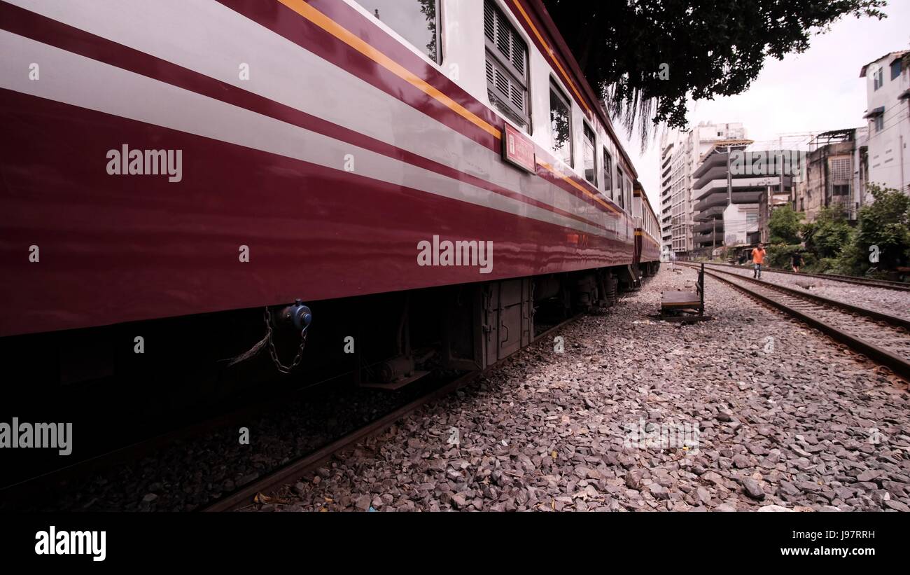 1K di Bangkok Stazione ferroviaria Hua Lamphong cantiere ferroviario SRT Thailandia Foto Stock