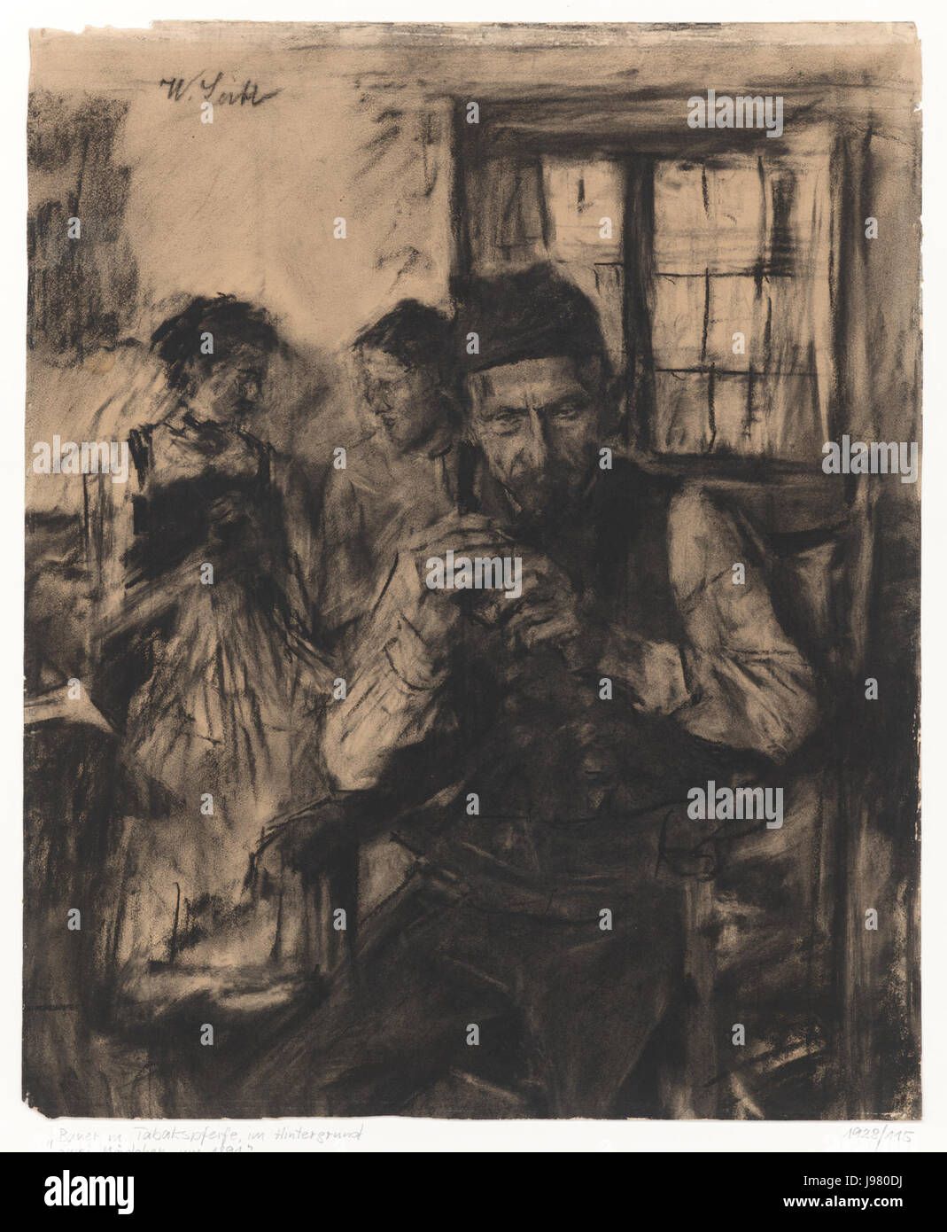 Wilhelm Leibl Bauernstube Foto Stock