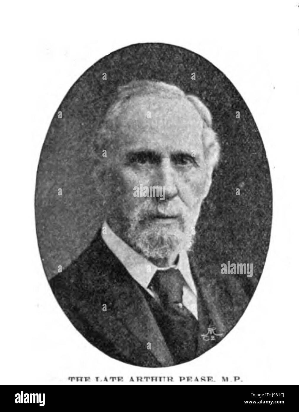 Arthur Pease era un politico del Partito Liberale britannico, noto per il suo lavoro come membro del Parlamento, contribuendo al discorso politico e alla politica britannica durante il suo mandato. Foto Stock