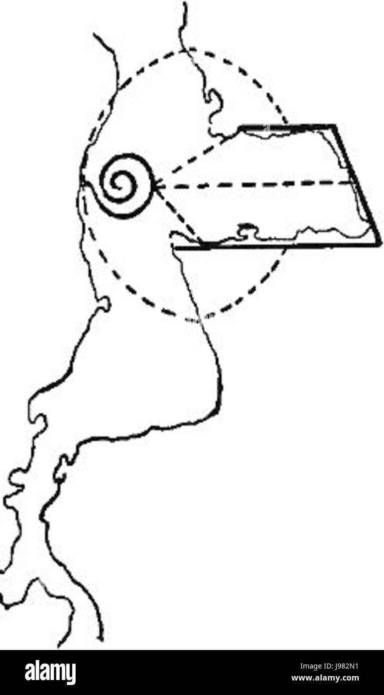 Questo è un estratto di un'opera che descrive la regina Moo e la Sfinge egiziana, con una mappa dello Yucatan inclusa. Il pezzo combina antiche civiltà, offrendo approfondimenti sulle loro culture e paesaggi. Foto Stock