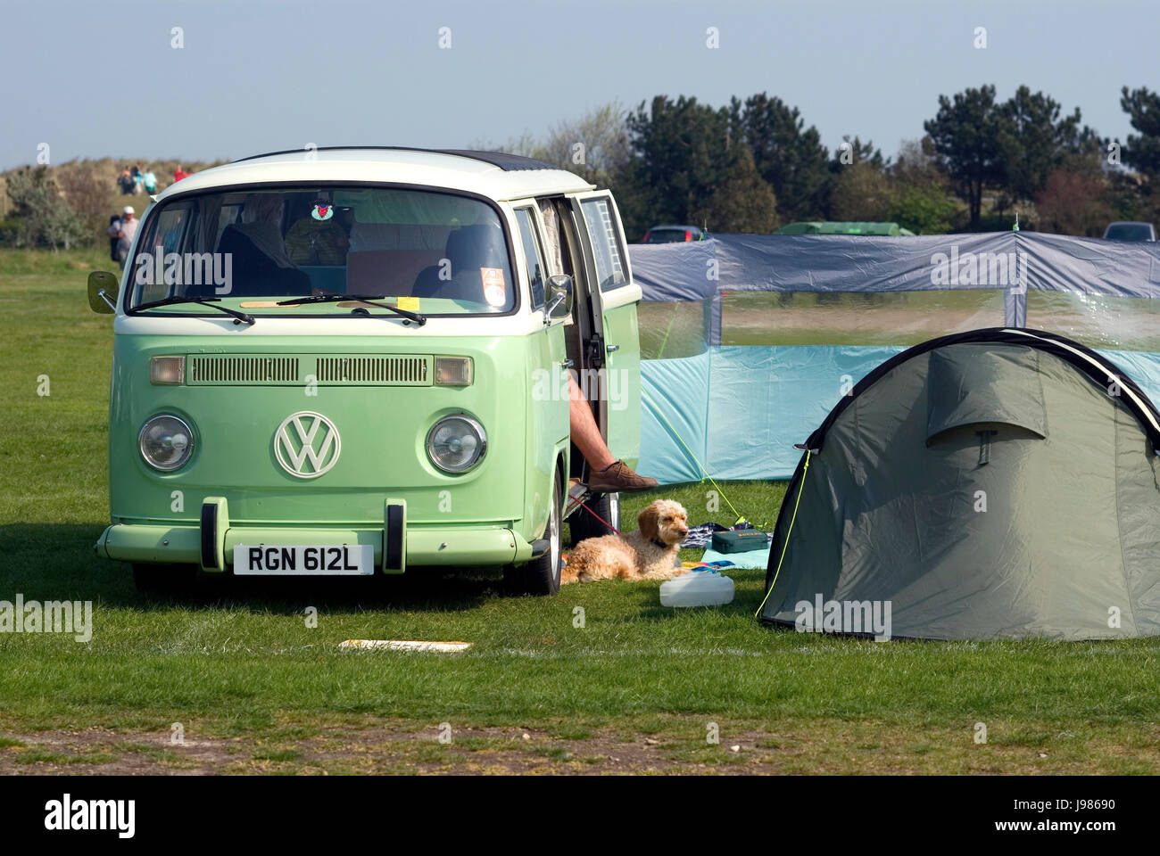 VW Camper, Southwold Foto Stock