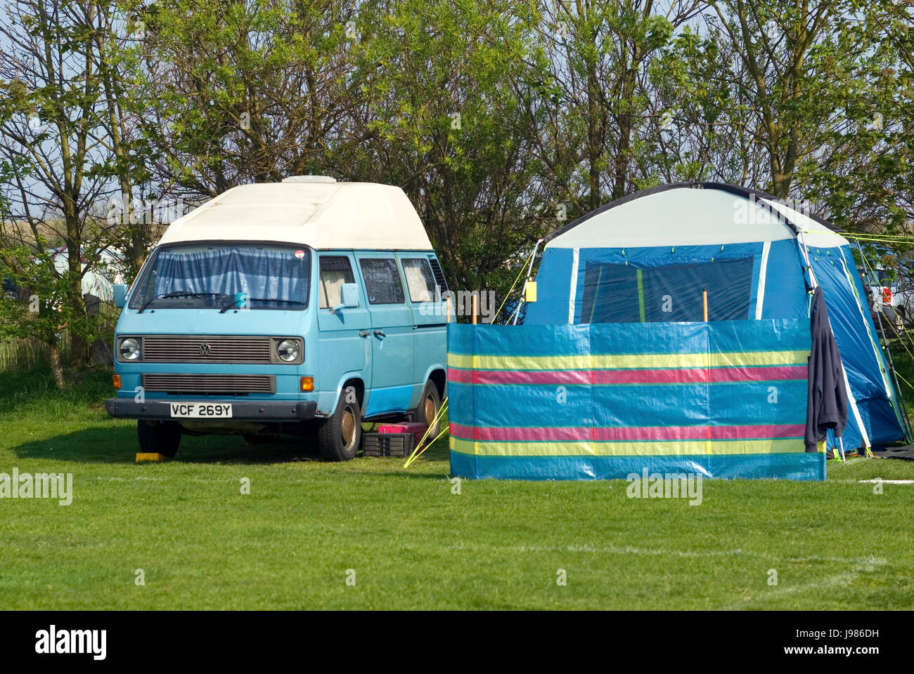 VW Camper, Southwold Foto Stock