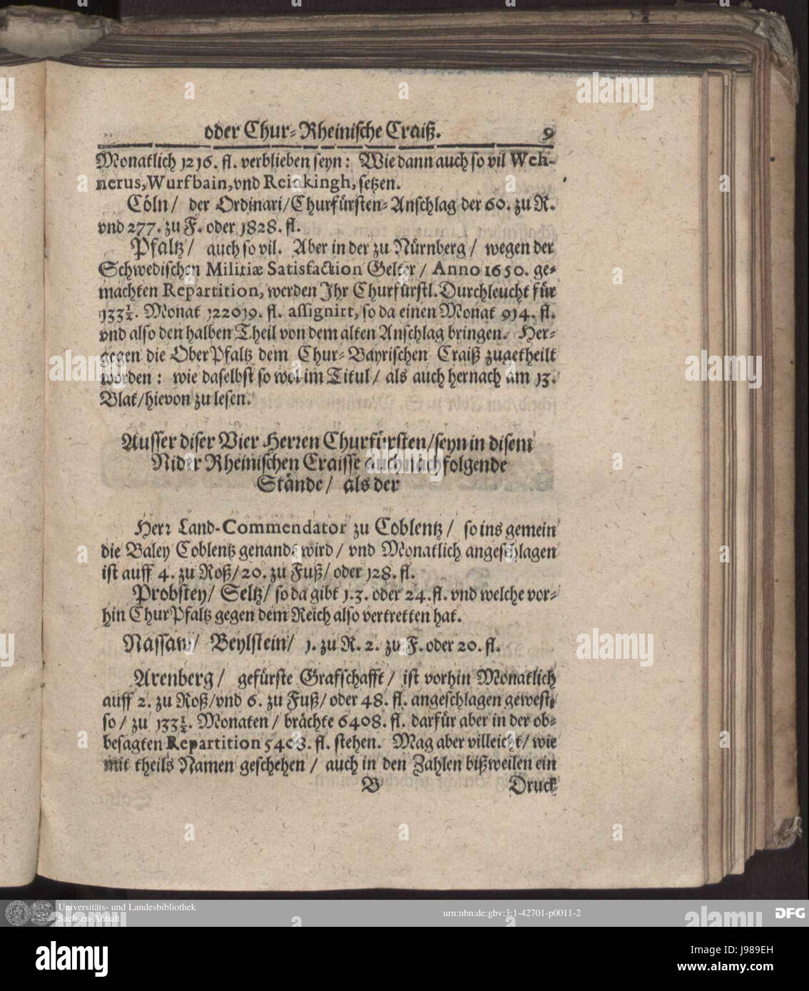 Verzeichnis Staende 1663 011 Foto Stock