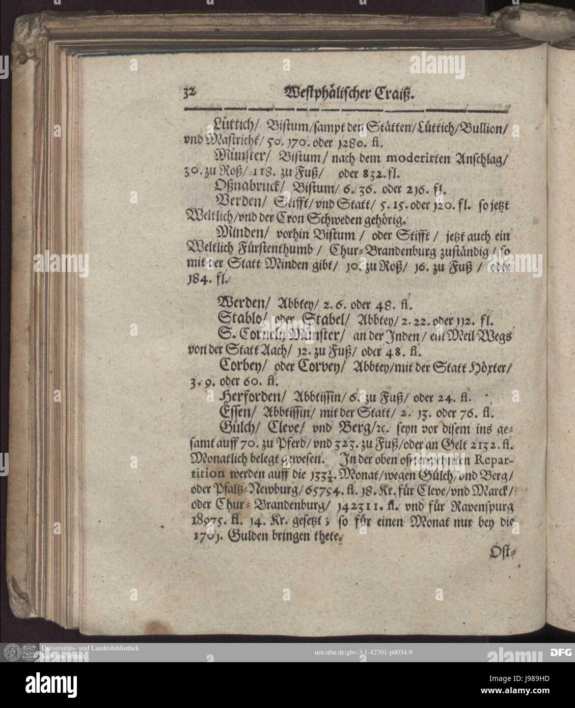 Verzeichnis Staende 1663 034 Foto Stock