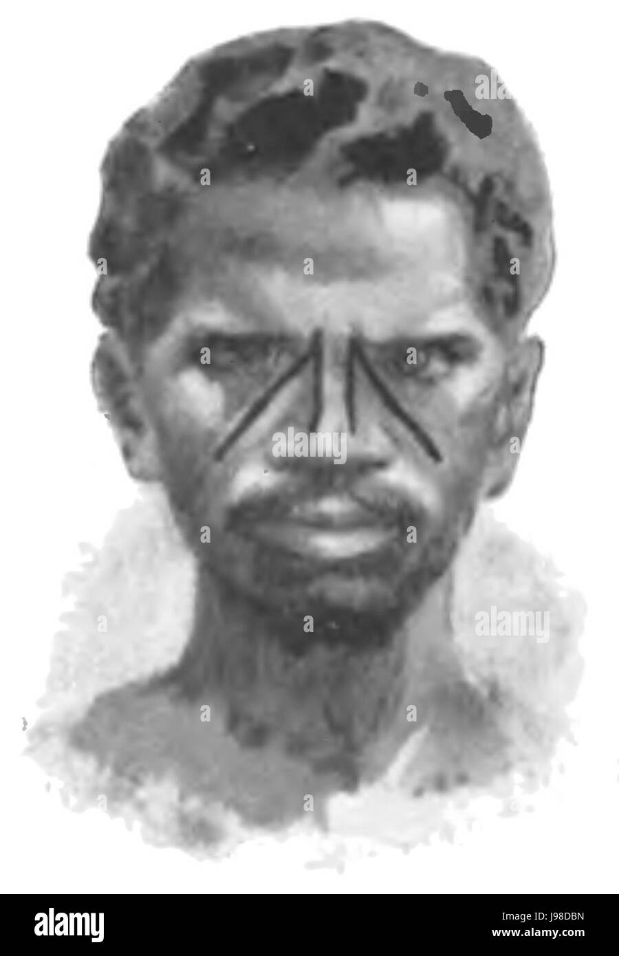 Tribù indigene del sud-est Australia Fig 38 Tutnurring Foto Stock