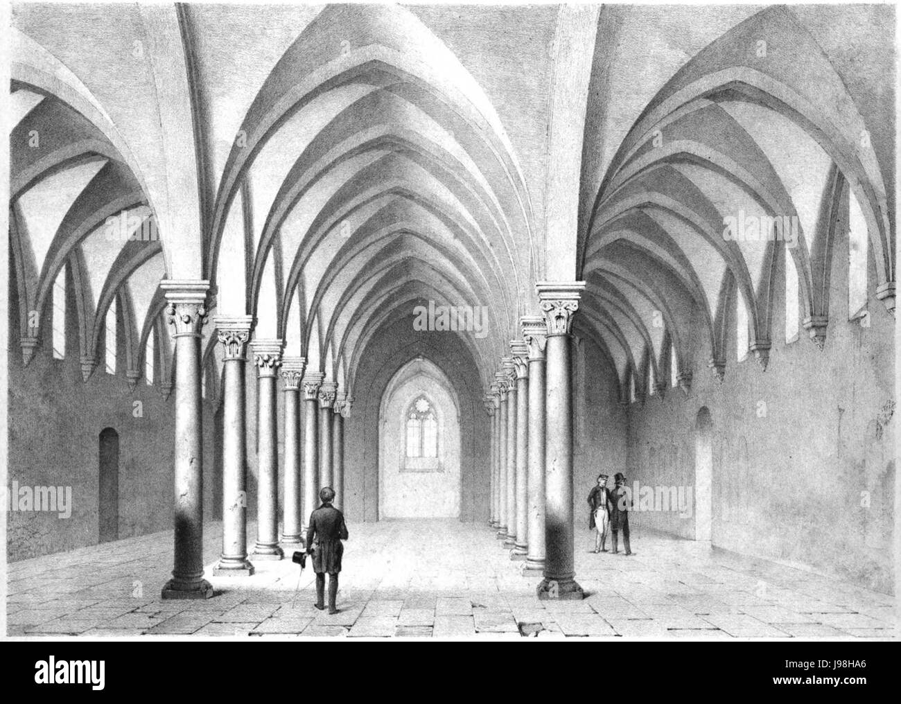 Rossel EberbachRefectorium 7 1 HospitalInnenansicht Foto Stock