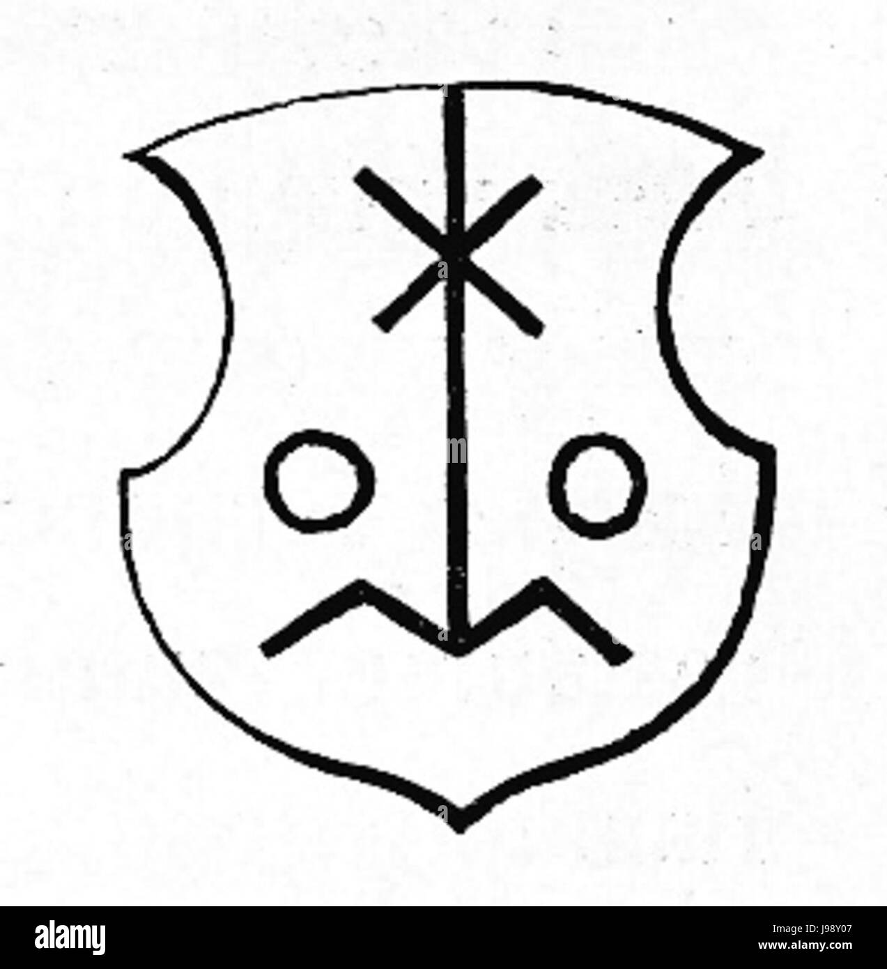 MZK 01 1856 Hauszeichen von Landleuten 09 Niederer Foto Stock