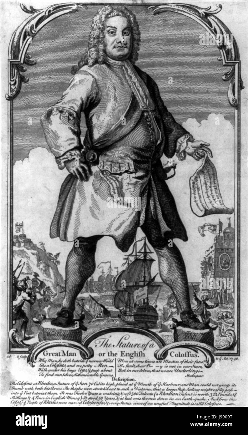 La statura di un grande uomo o il colosso inglese cph.3b03411 Foto Stock