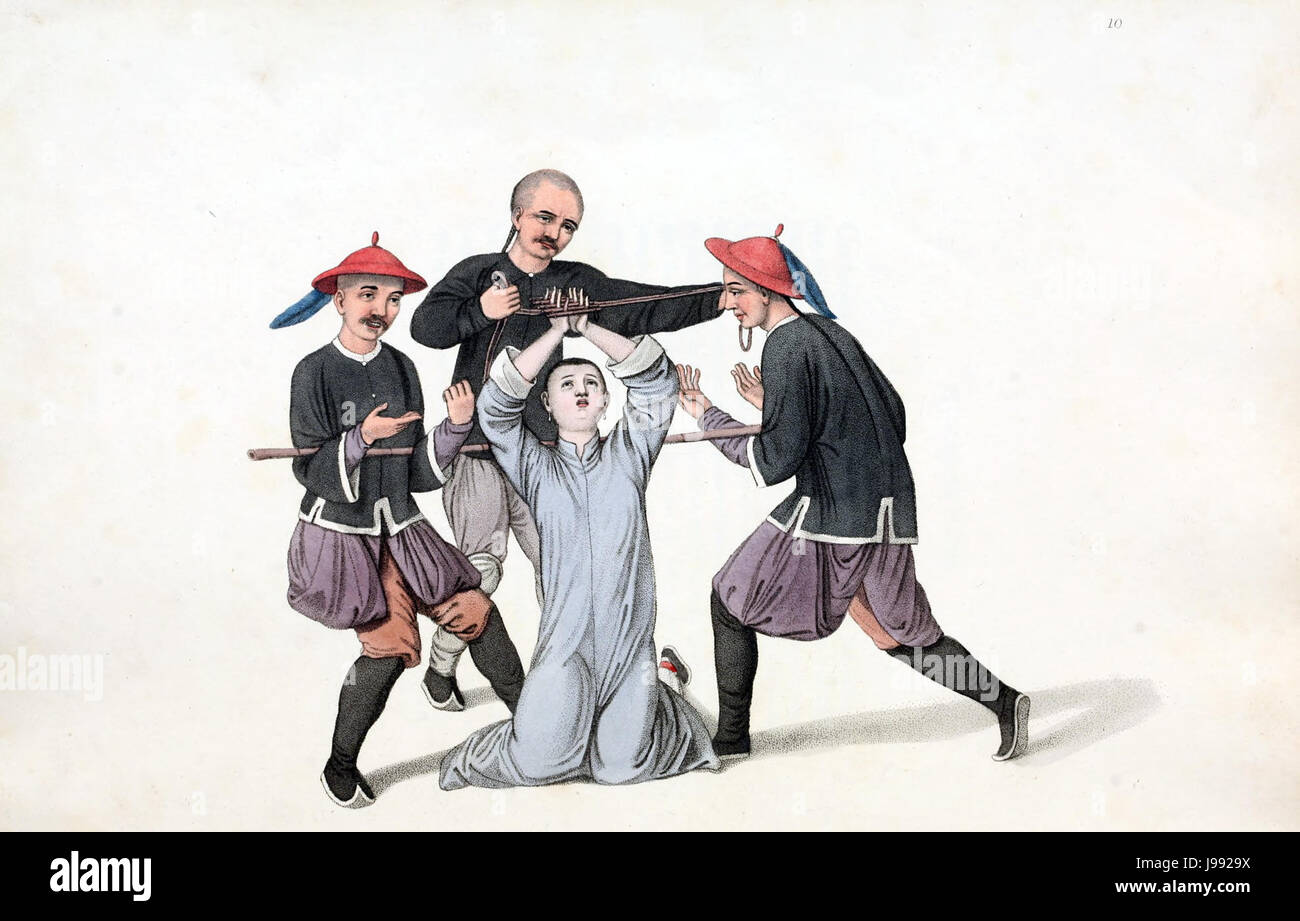 A torturare le dita Foto Stock