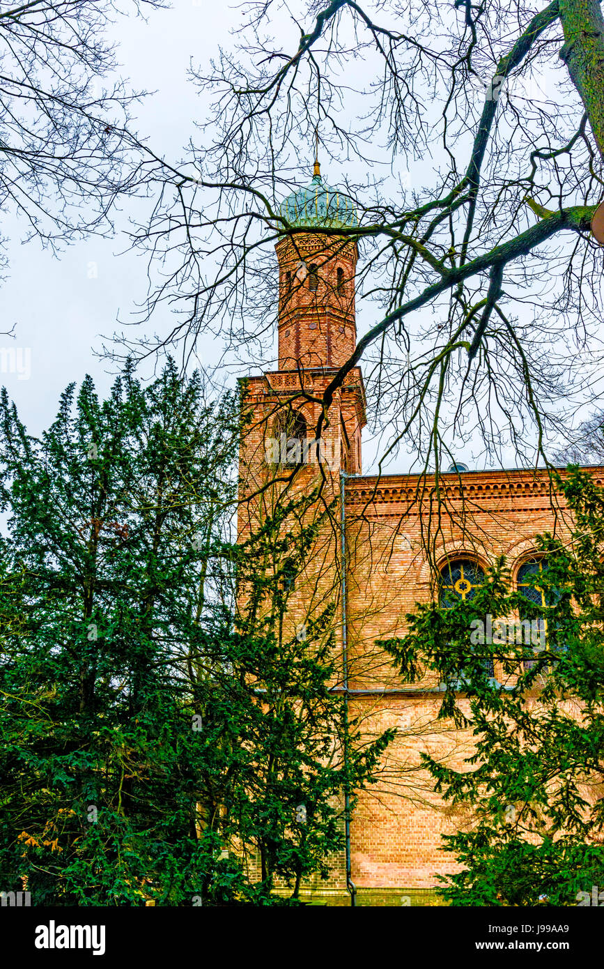 Berlino, Nikolskoe: Kirche San Peter und Paul Foto Stock