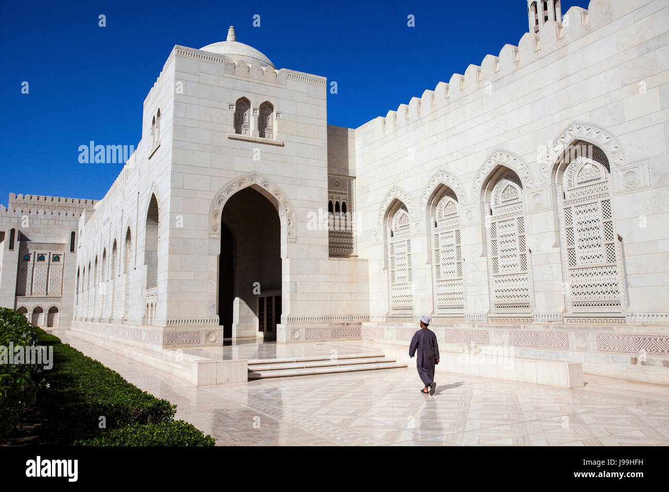 Sultan Qaboos Grande Moschea, Muscat Oman, Penisola Arabica, da Monika Hrdinova/Dembinsky Foto Assoc Foto Stock