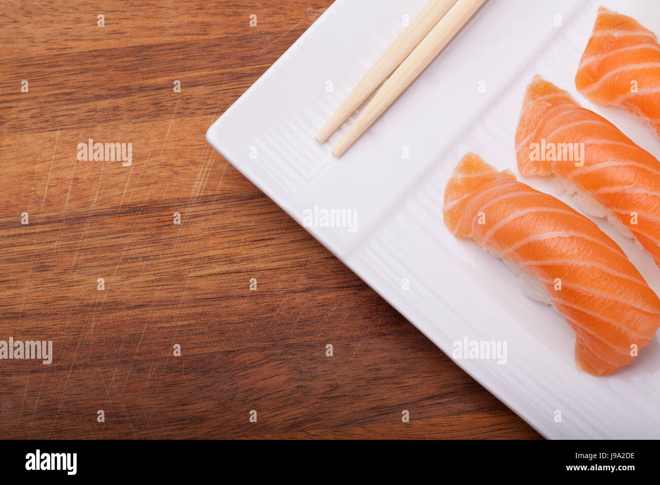 Salmone set sushi Foto Stock