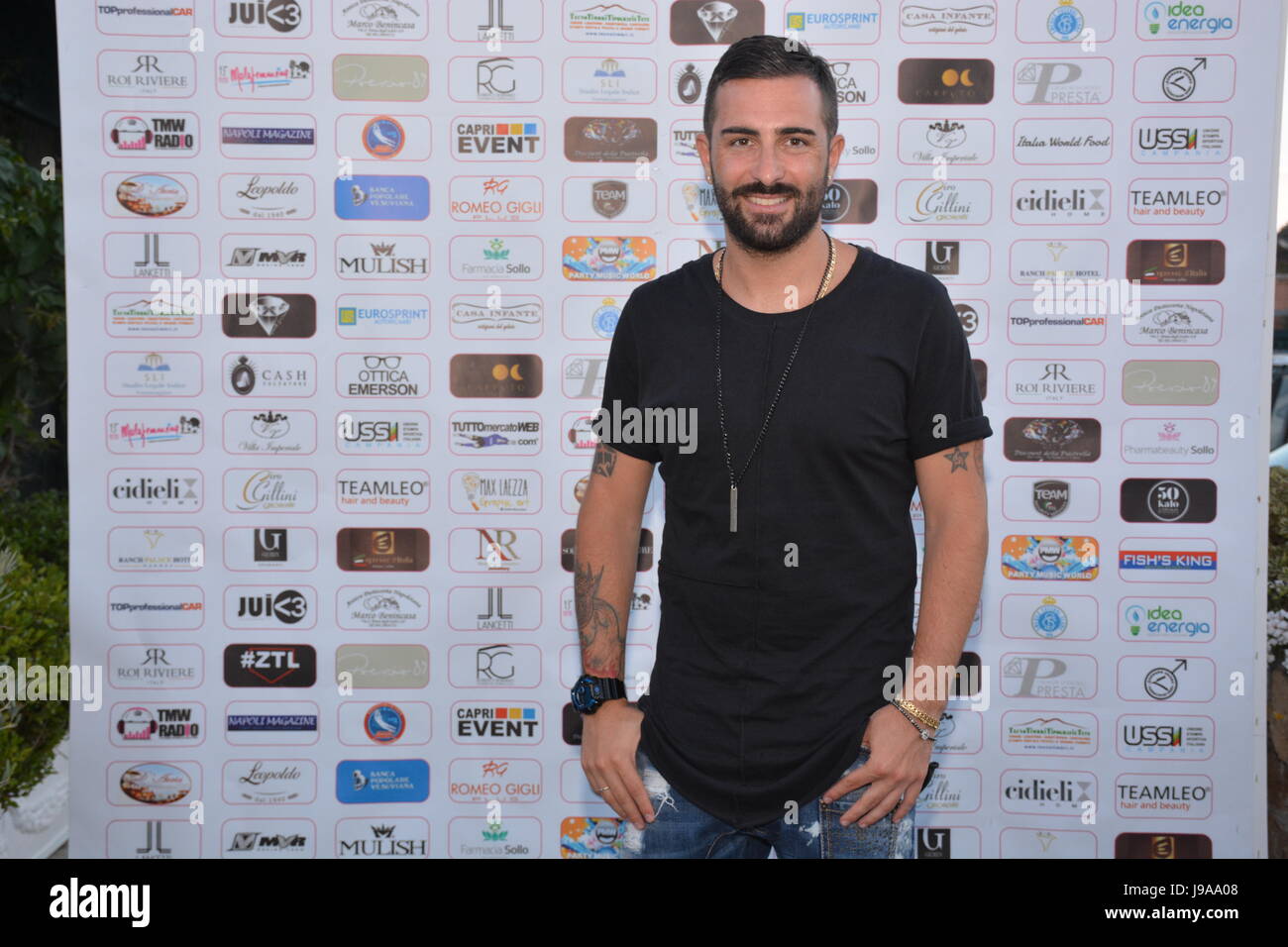 Napoli, Italia. 31rd, 2017. Rosario miraggio dell'Italia durante il 2017 Premio Malafemmena dalla Villa Imperiale, Napoli Foto Stock