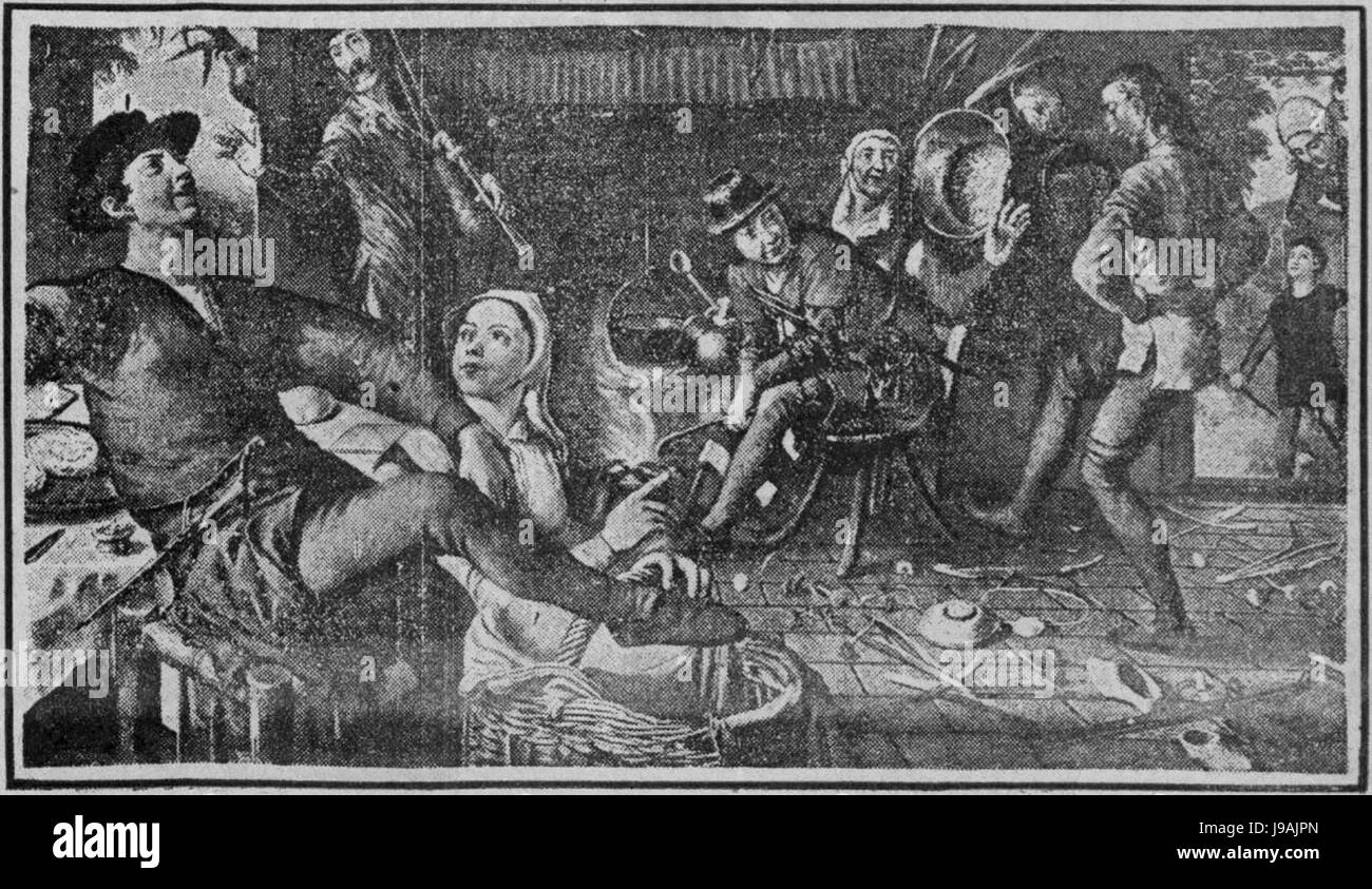 La danza delle Uova da Pieter Aertsen 01 Foto Stock