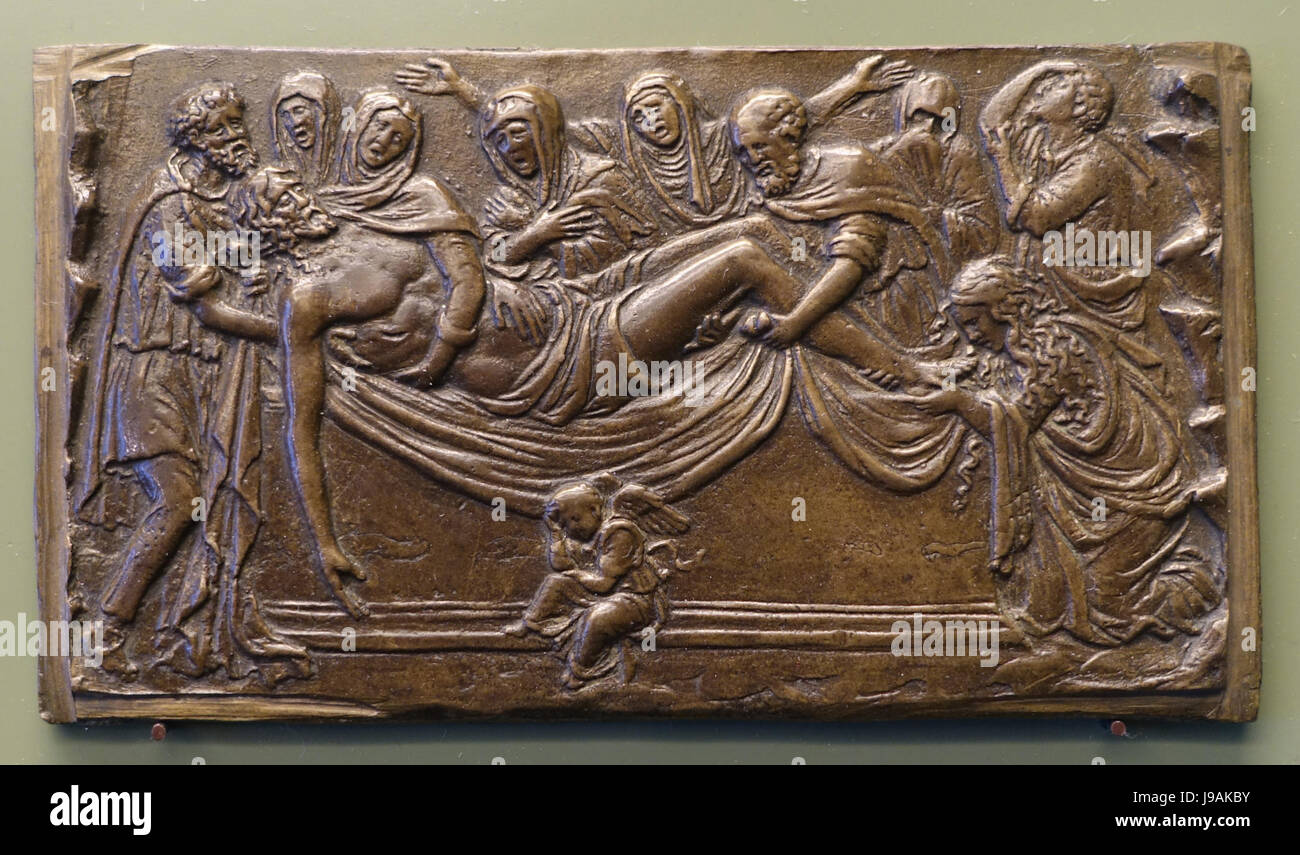 Tumulazione, Andrea Briosco (Riccio), Ulocrino e cerchio, Padova, inizi del XVI secolo D.C., bronzo Bode Museum DSC02525 Foto Stock