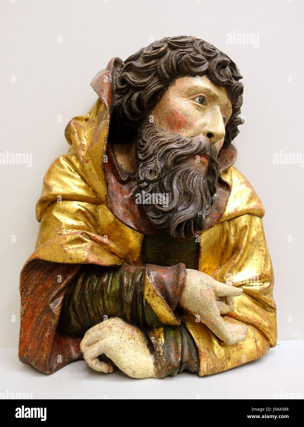 Persone da un santo parentela, 2 di 2, Svevia, c. 1500 1510, in legno di tiglio Bode Museum DSC03312 Foto Stock