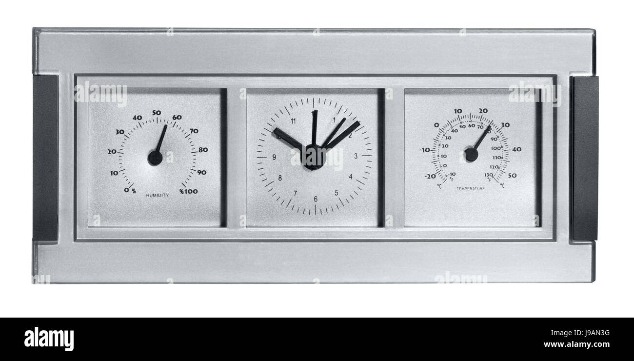 Metro, barometro, stazione meteo, unità di lavoro, l'attrezzo opzionale, industria, Foto Stock