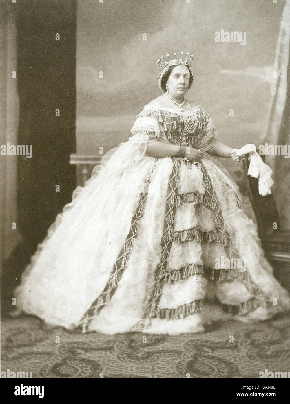 Foto della Regina Isabel II di Spagna Foto Stock