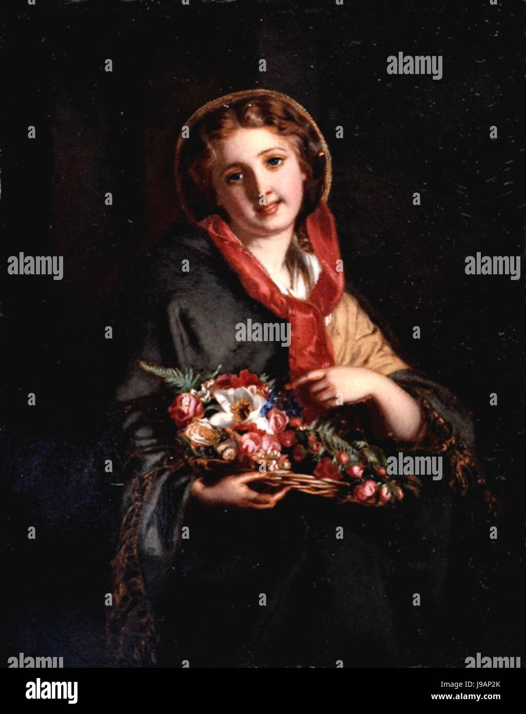 Samuel Baruch Ludwig Halle London fiore ragazza Foto Stock