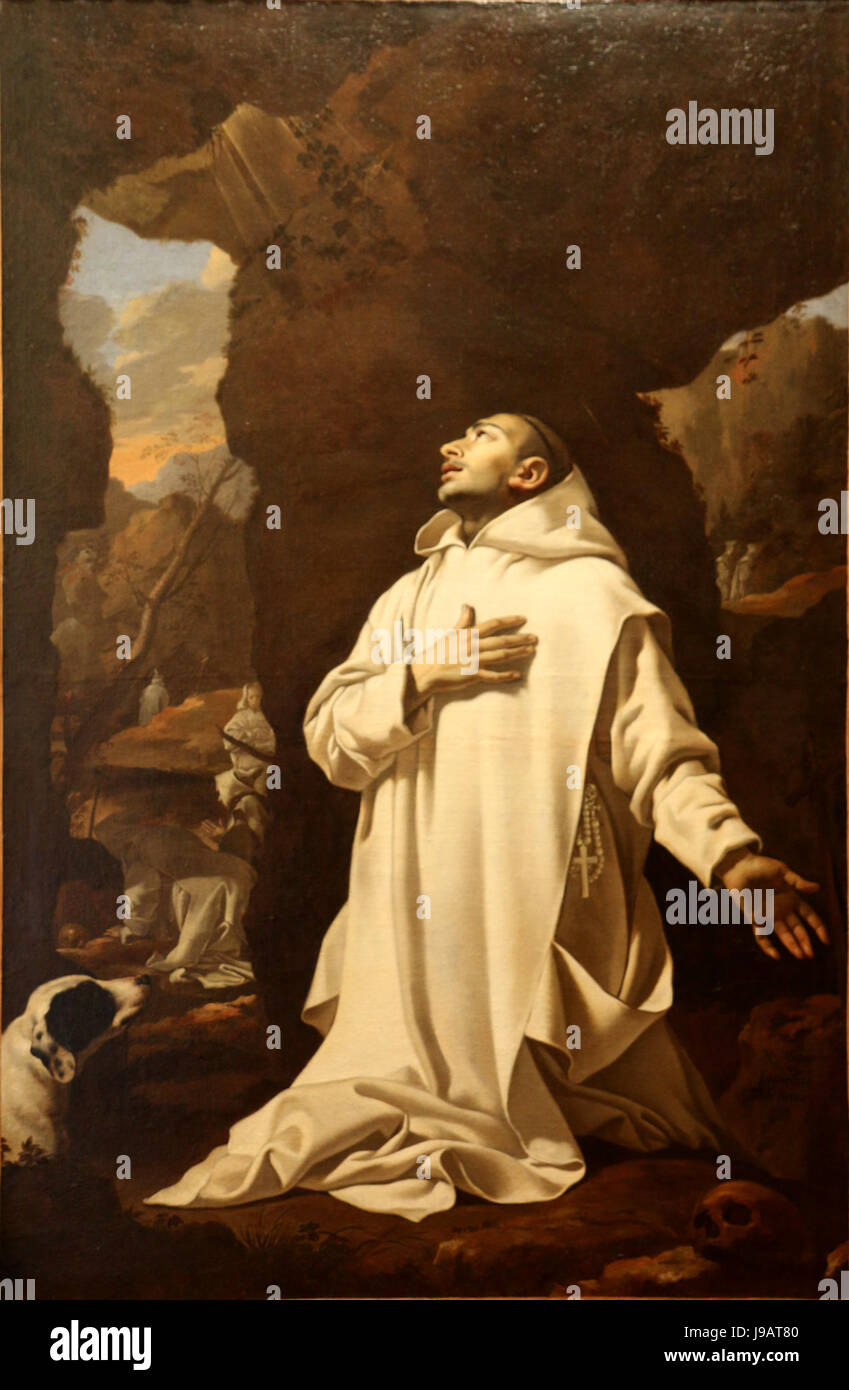 Nicolas Mignard Saint Bruno Foto Stock