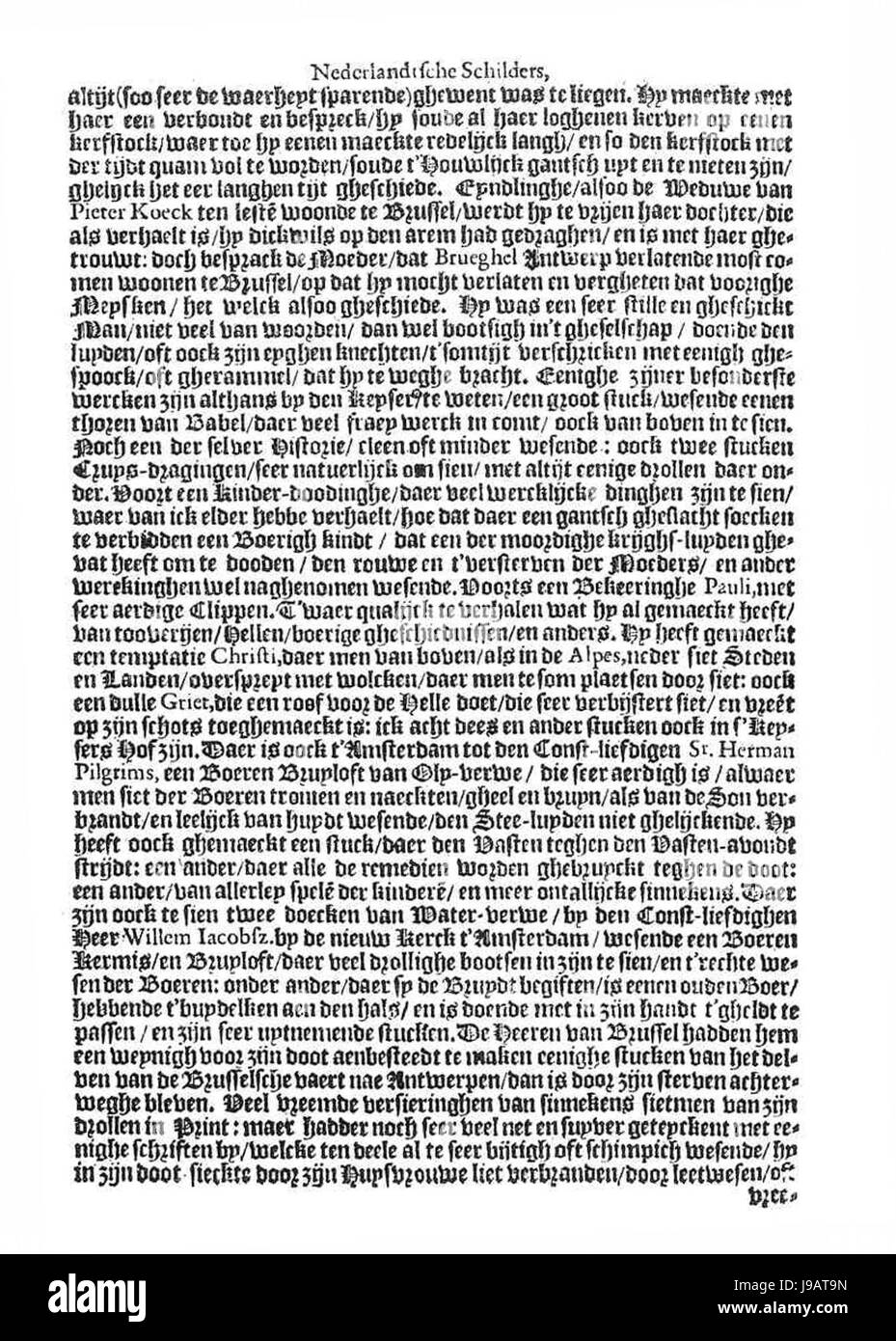 Schilder Boeck fol 233 verso Foto Stock