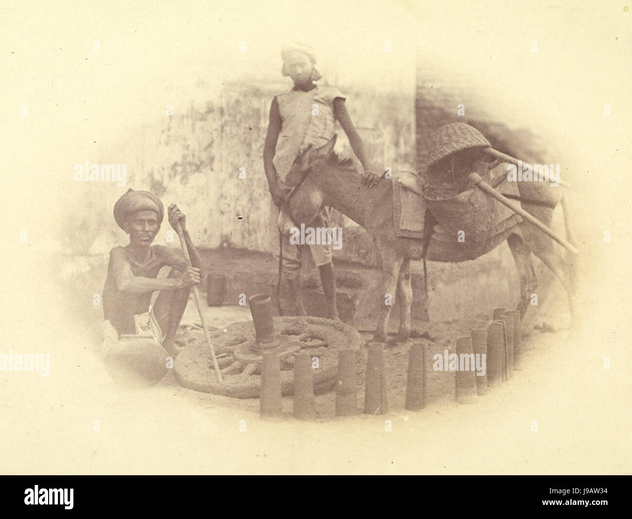 Vasai di Ahmedabad 1873 Foto Stock
