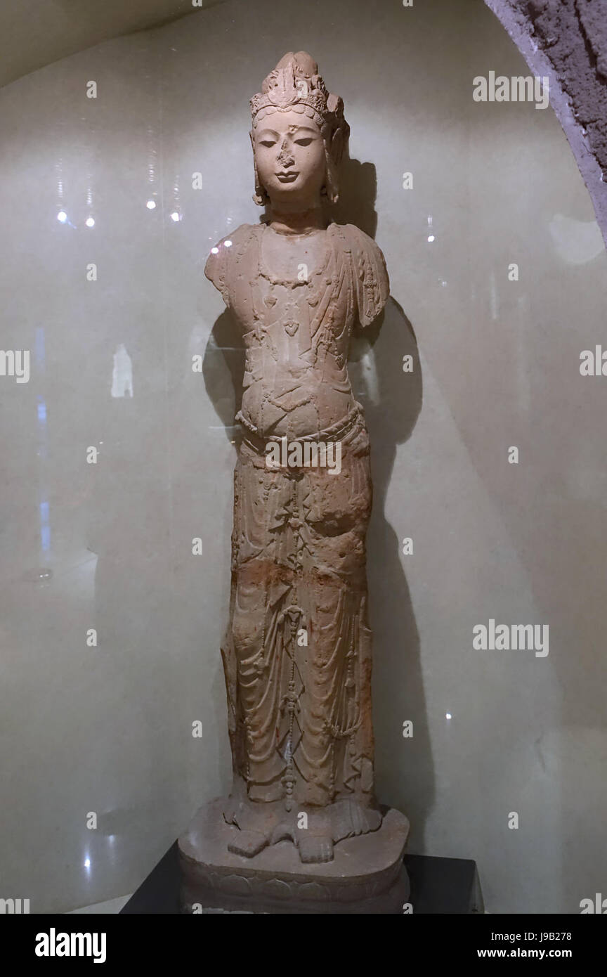 Statua non identificato nel Sichuan University Museum Chengdu, Cina DSC06297 Foto Stock