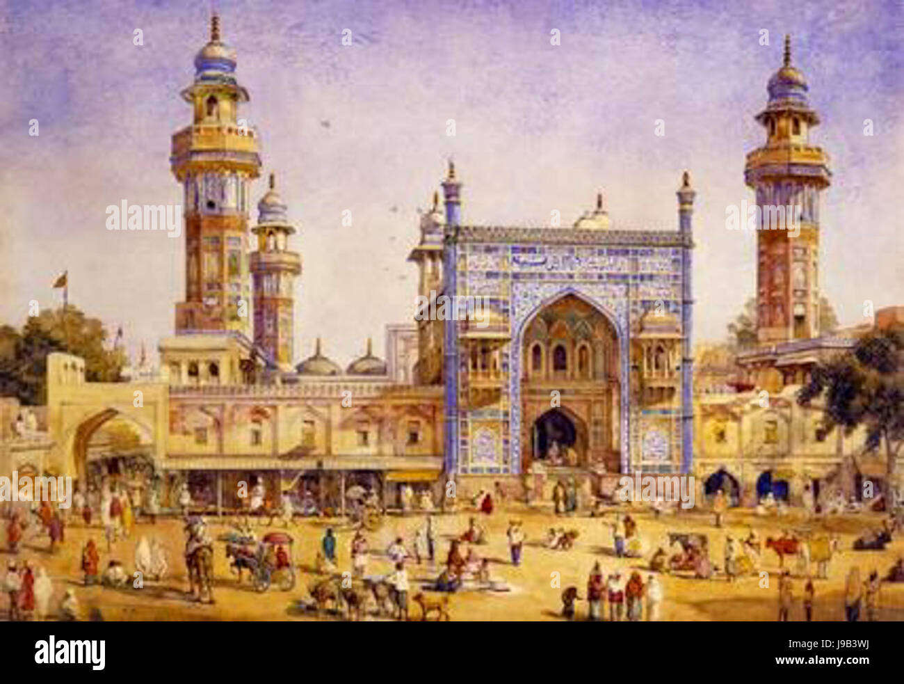 Wazir Khan Moschea William Carpenter 1866 Foto Stock