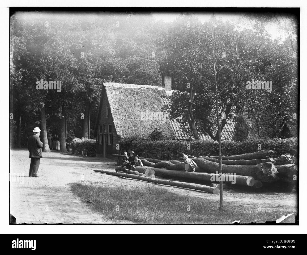 Scherpenzeel, Vlieterweg nabij hoek Burgemeester Royaardslaan Giacobbe Olie (max res) Foto Stock