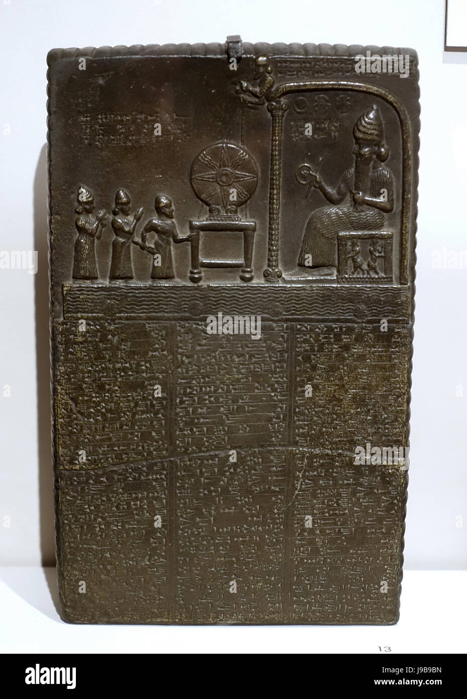 Tablet reporting sul restauro del tempio, calco in gesso, medio periodo babilonese, c. 885 825 BC Harvard Museo semitica Cambridge, MA DSC06164 Foto Stock