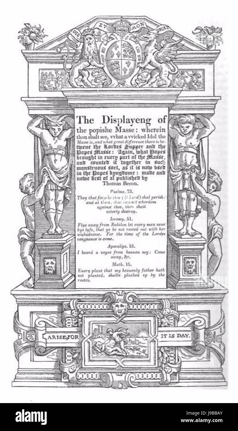 La visualizzazione della massa Popish Foto Stock