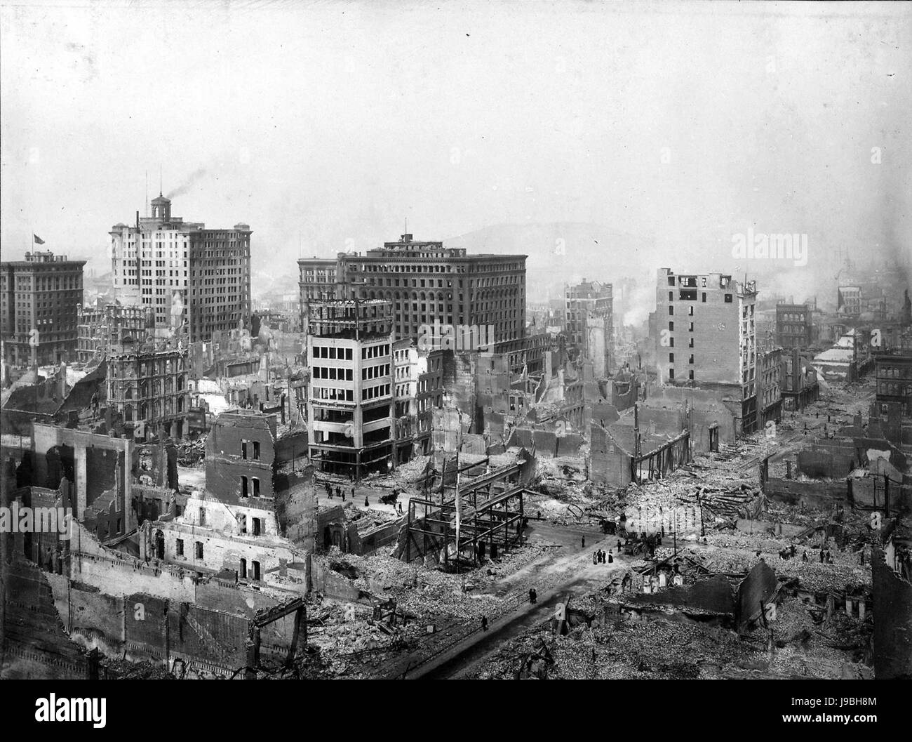 Post e Grant Avenue guardare Foto Stock