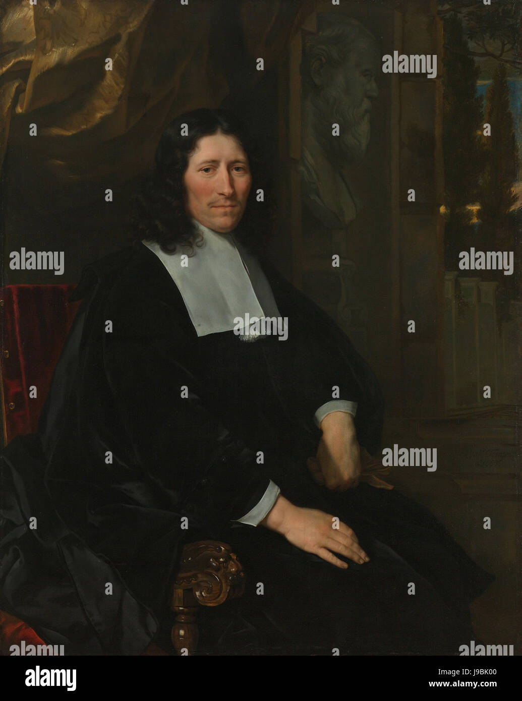 Portret van Pieter de la Corte il Rijksmuseum SK UN 2243 Foto Stock