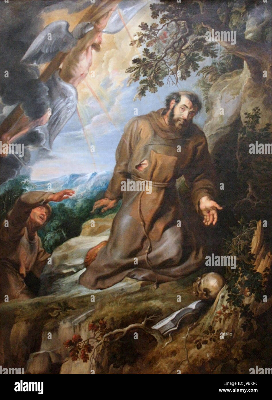 Peter Paul Rubens Franciscus van Assisi ontvangt de stimmate Foto Stock