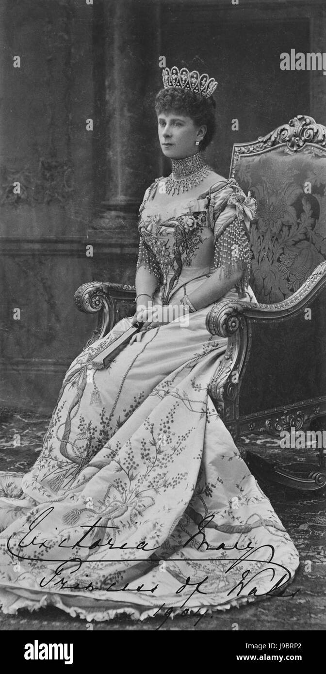 La principessa Maria del Galles fu una reale britannica che giocò un ruolo chiave nella vita sociale e culturale della Gran Bretagna all'inizio del XX secolo. La sua influenza negli affari reali si riflette in numerosi impegni pubblici e attività di beneficenza. Foto Stock