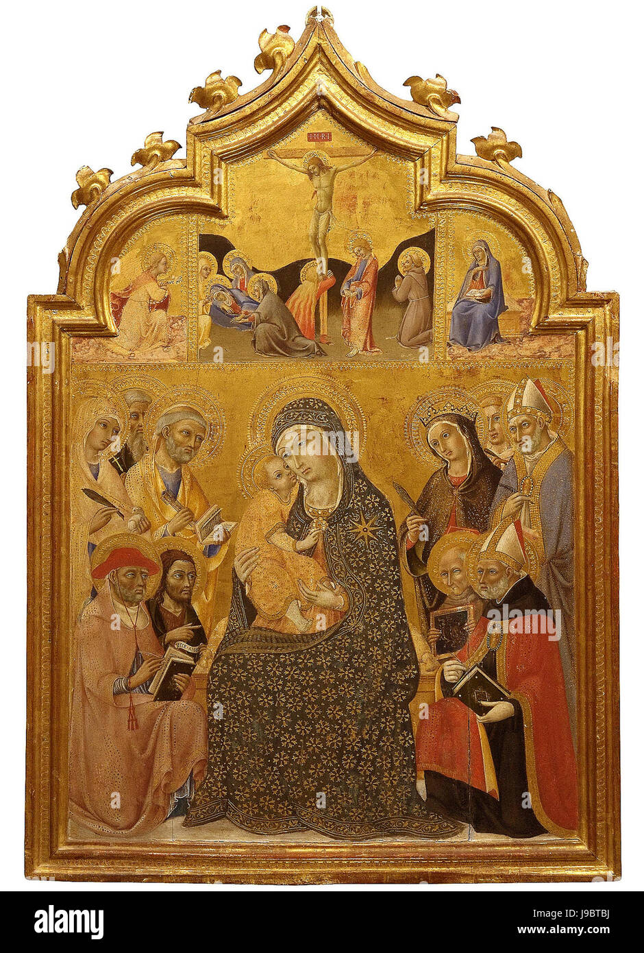 Simone Martini Vierge et l'Enfant vers 1320. tempera sur bois Foto Stock Simone Martini Vierge et l'Enfant vers 1320. tempera sur bois Foto Stock