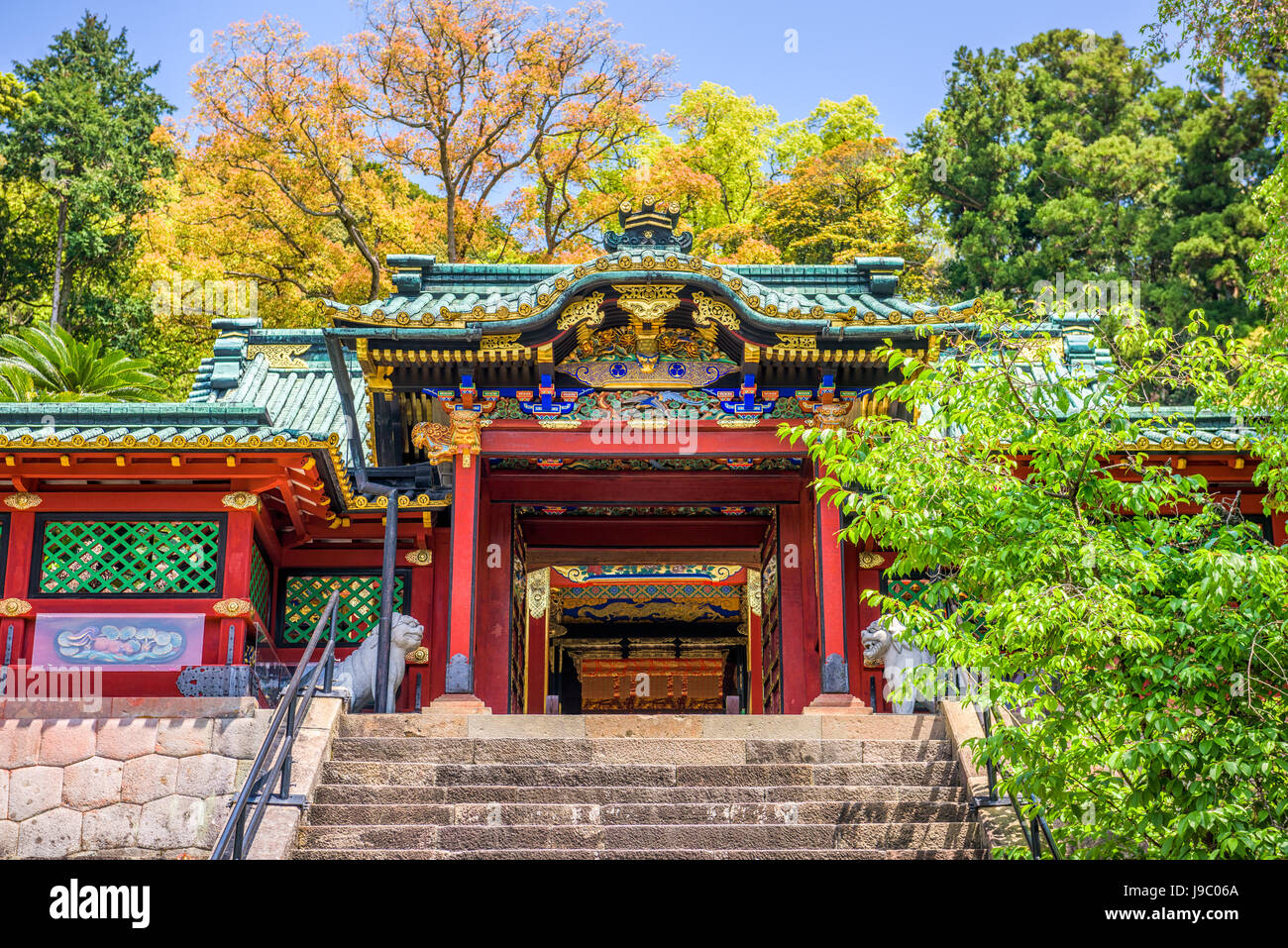 Shizuoka, Giappone a Kunozan al Santuario di Toshogu. Foto Stock