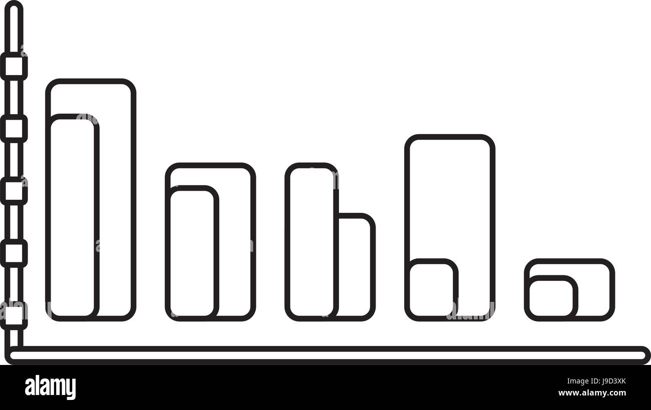 Statistiche trend crescente Illustrazione Vettoriale