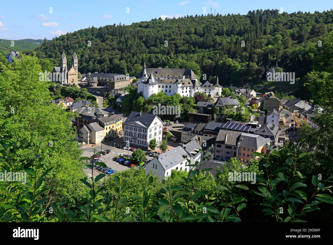 Città di Clervaux, cantone di Clervaux, Granducato del Lussemburgo, Europa Foto Stock