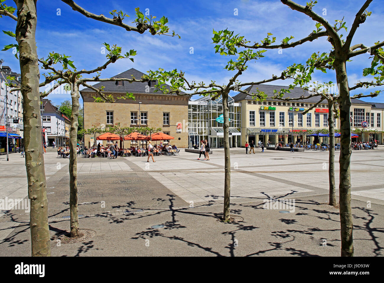 Kleiner Markt Square, Saarlouis, Saarland, Germania, Europa Foto Stock