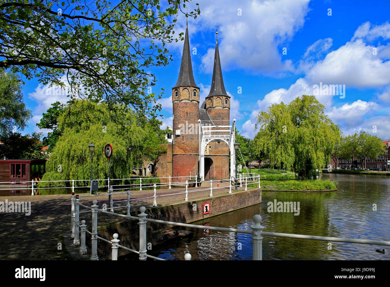 Oostpoort City Gate, Delft, Olanda meridionale, Paesi Bassi, Europa Foto Stock