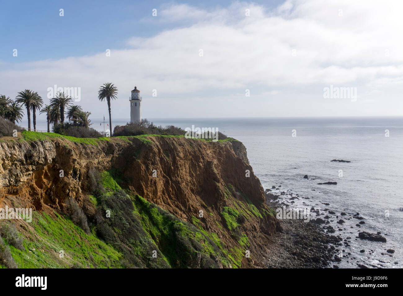 Punto Vicente faro, rancho Palos Verdes, California, USA, America del Nord Foto Stock