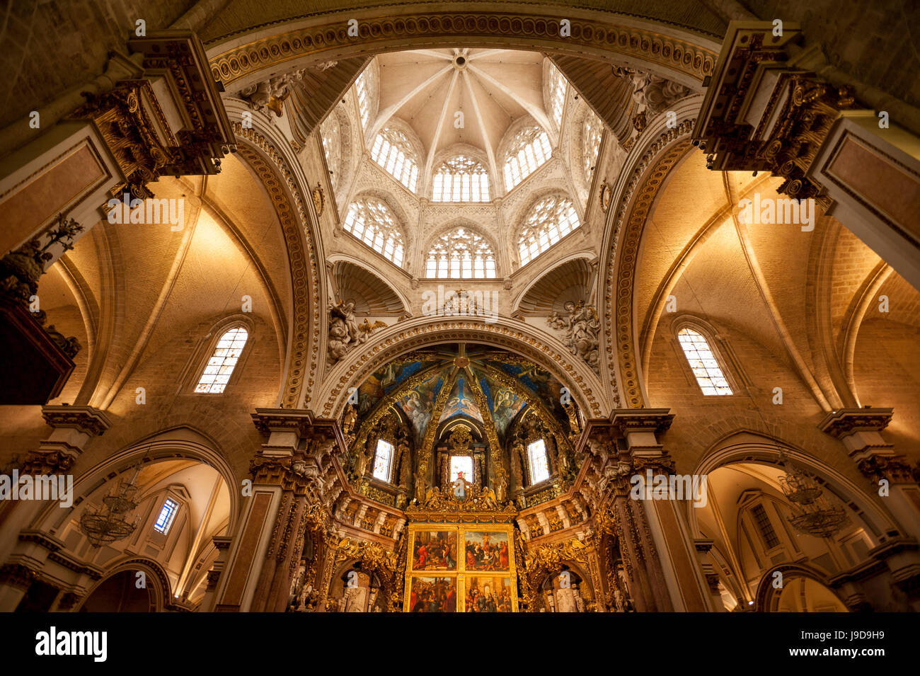 Cattedrale di Saint Mary, Valencia, Spagna, Europa Foto Stock