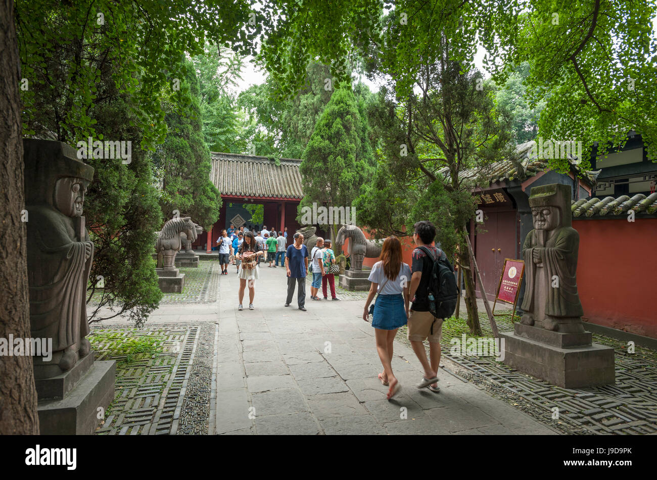 Tempio di Wuhou, Chengdu nella provincia di Sichuan, in Cina, Asia Foto Stock