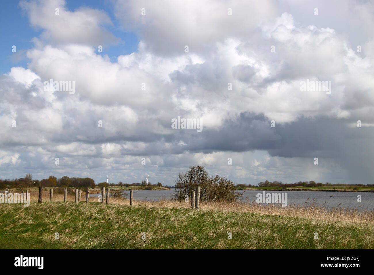 Orizzonte, Frisia orientale, profondo, bocca, il firmamento cielo, paesaggio, paesaggio, Foto Stock