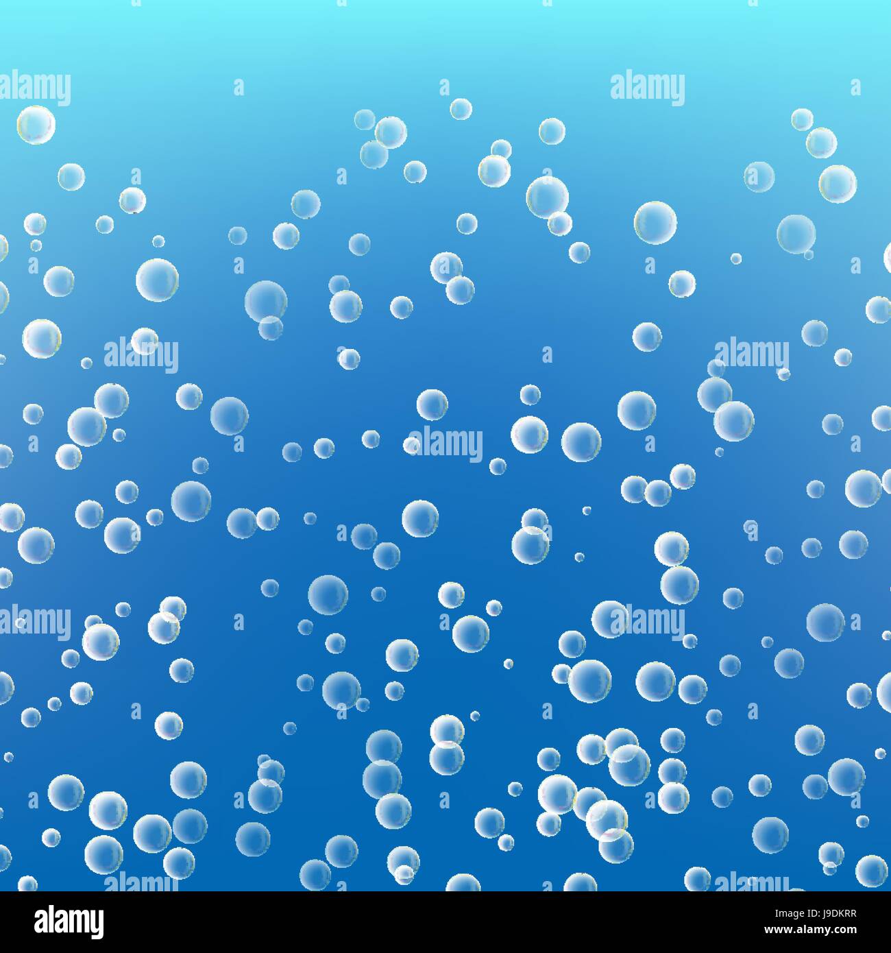Acqua con bolle blu su sfondo oceano. Chiaro lucido e sapone. Illustrazione  Vettoriale Immagine e Vettoriale - Alamy