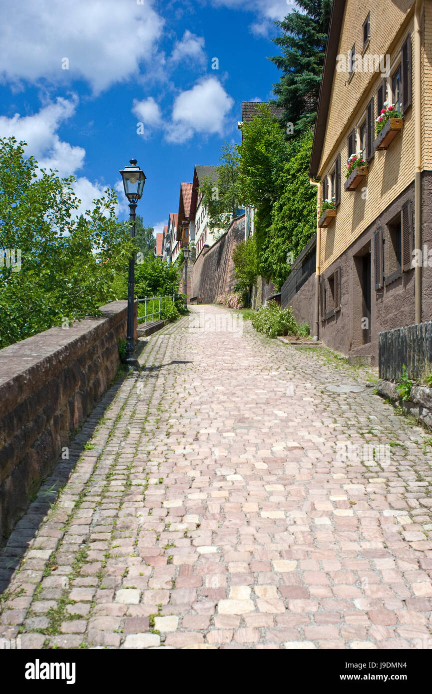 Castello di passerelle,berneck Foto Stock