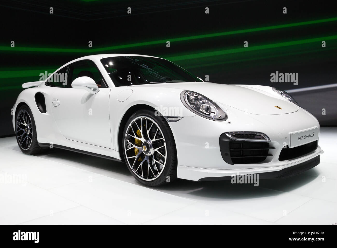 Francoforte, Germania - Sep 13: Porsche 911 Turbo S a la IAA Salone Internazionale dell'automobile il Sep 13, 2013 a Francoforte in Germania. Il mondo del grande Foto Stock